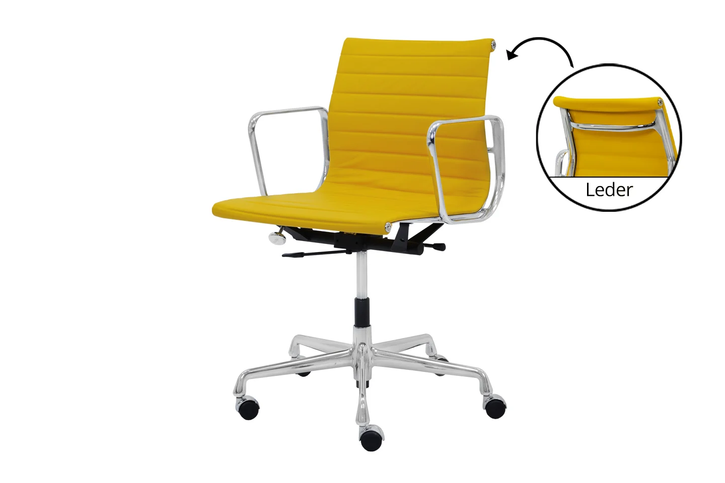 Vitra EA 117 Leder / Gelb