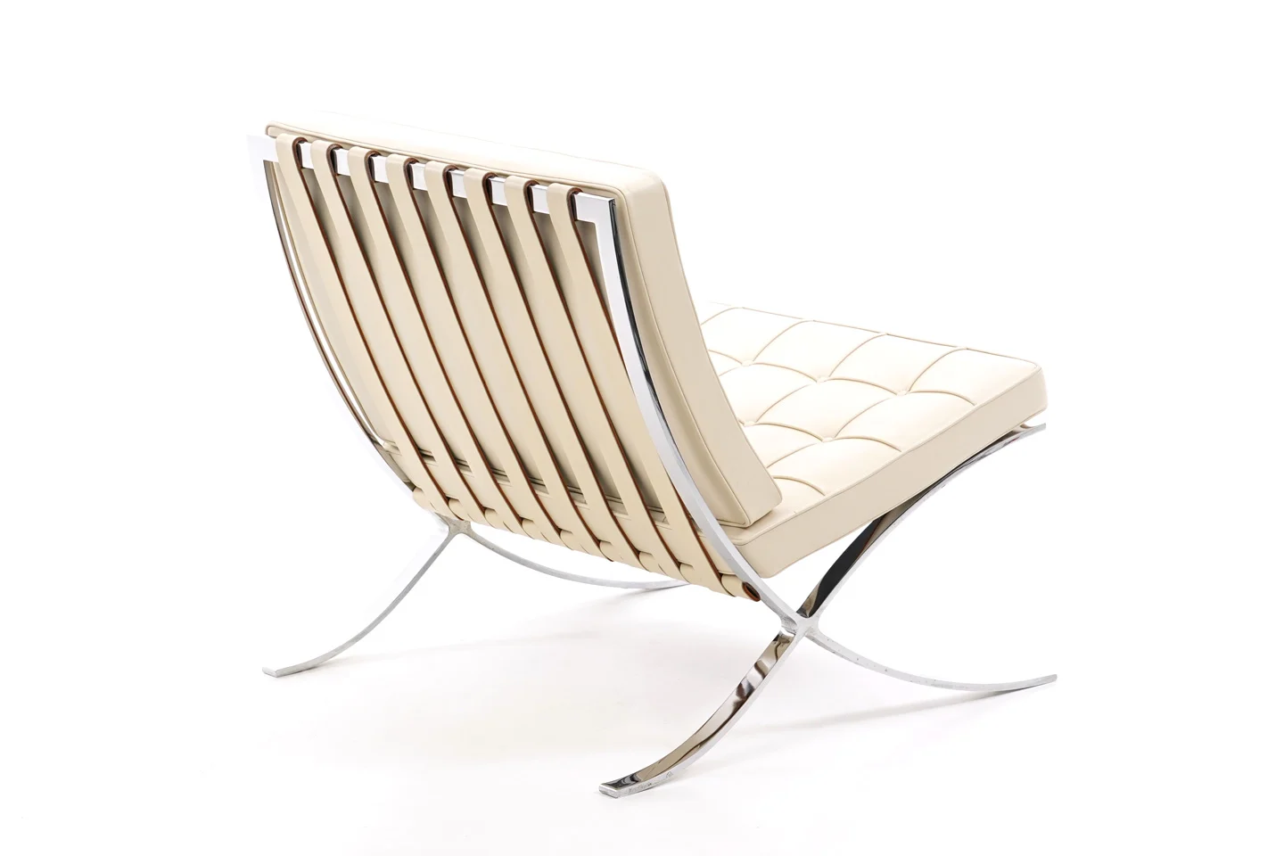 Knoll International Barcelona Sessel Leder / Hellbeige