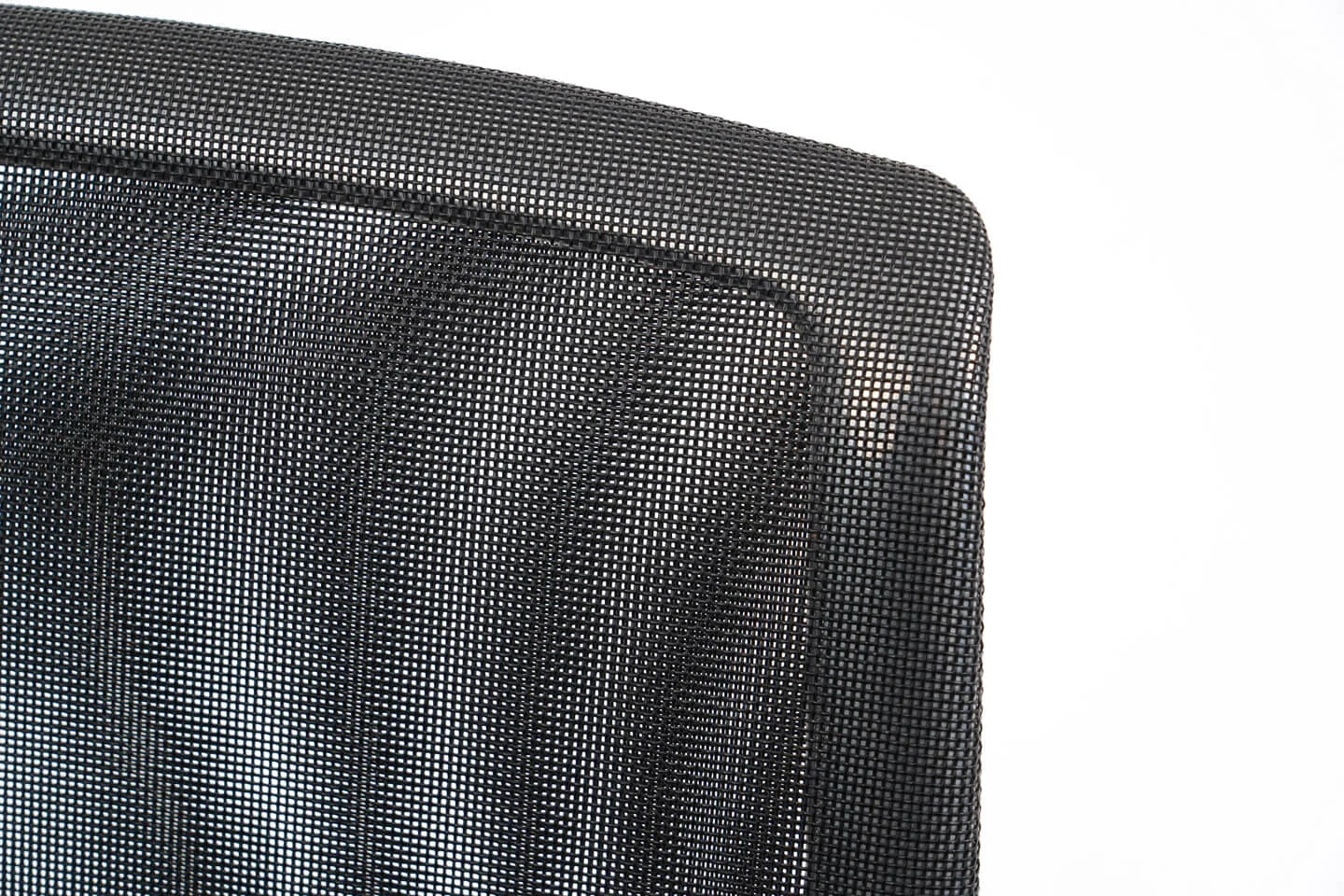 Vitra Meda Chair Besucherstuhl Netz / Leder / Schwarz