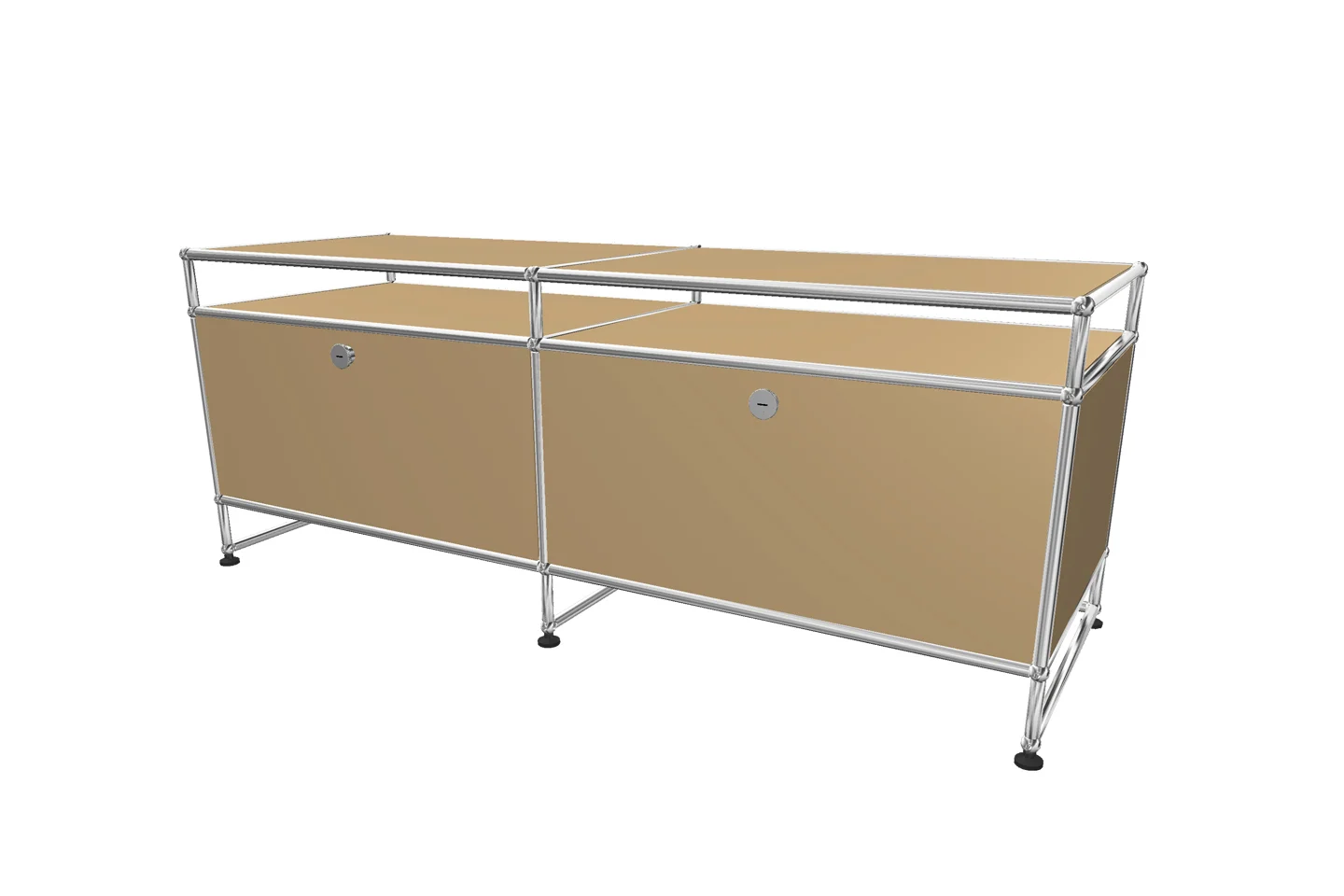 USM Haller TV-Board / Lowboard mit Sockel und Aufsatz Tiefe 50 cm