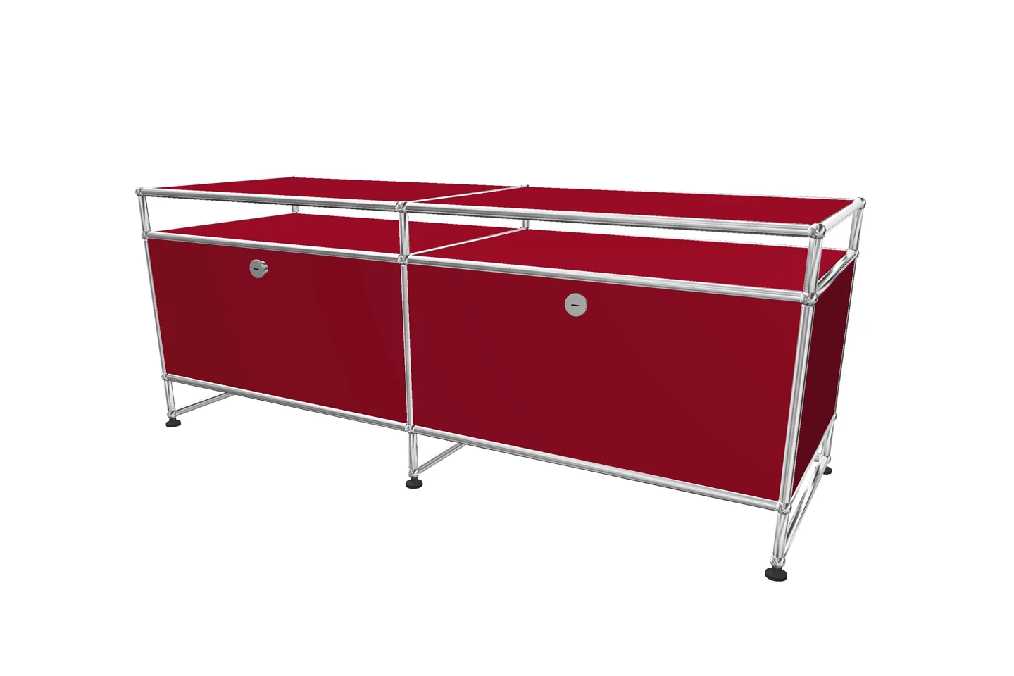 USM Haller TV-Board / Lowboard mit Sockel und Aufsatz Tiefe 50 cm