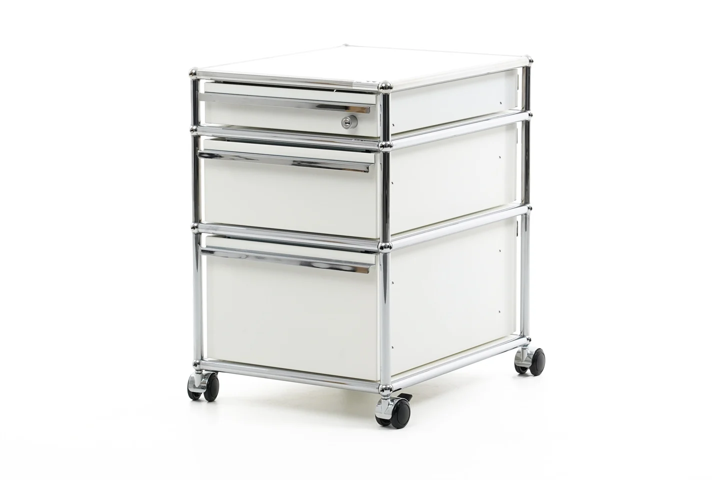 USM Haller Rollcontainer Reinweiß RAL 9010