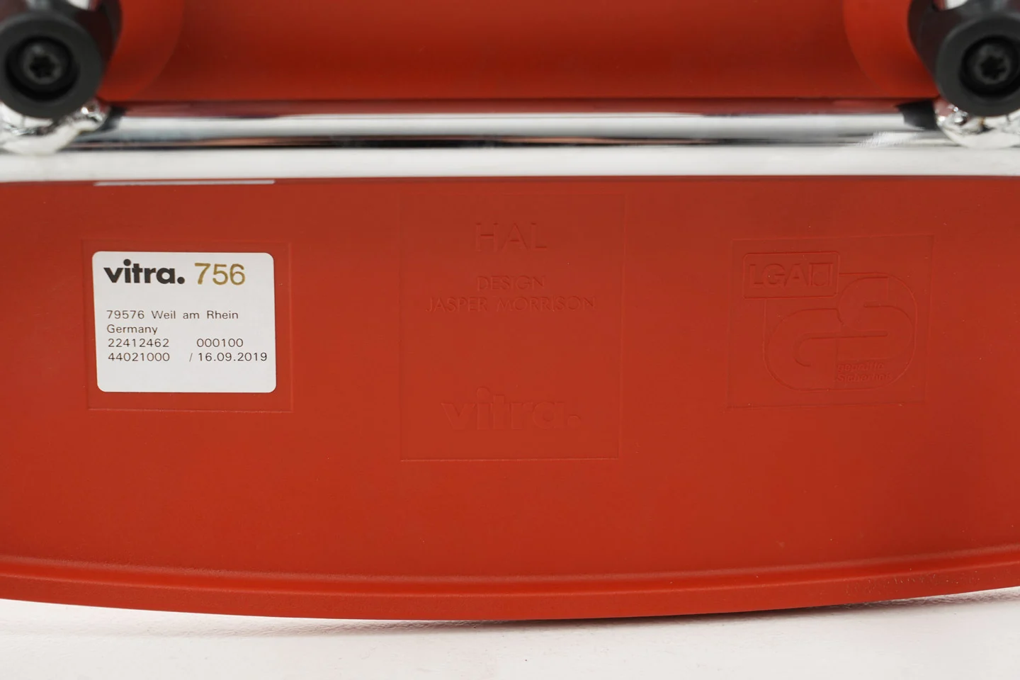 Vitra HAL RE Stool High / Barhocker Orange / Rot