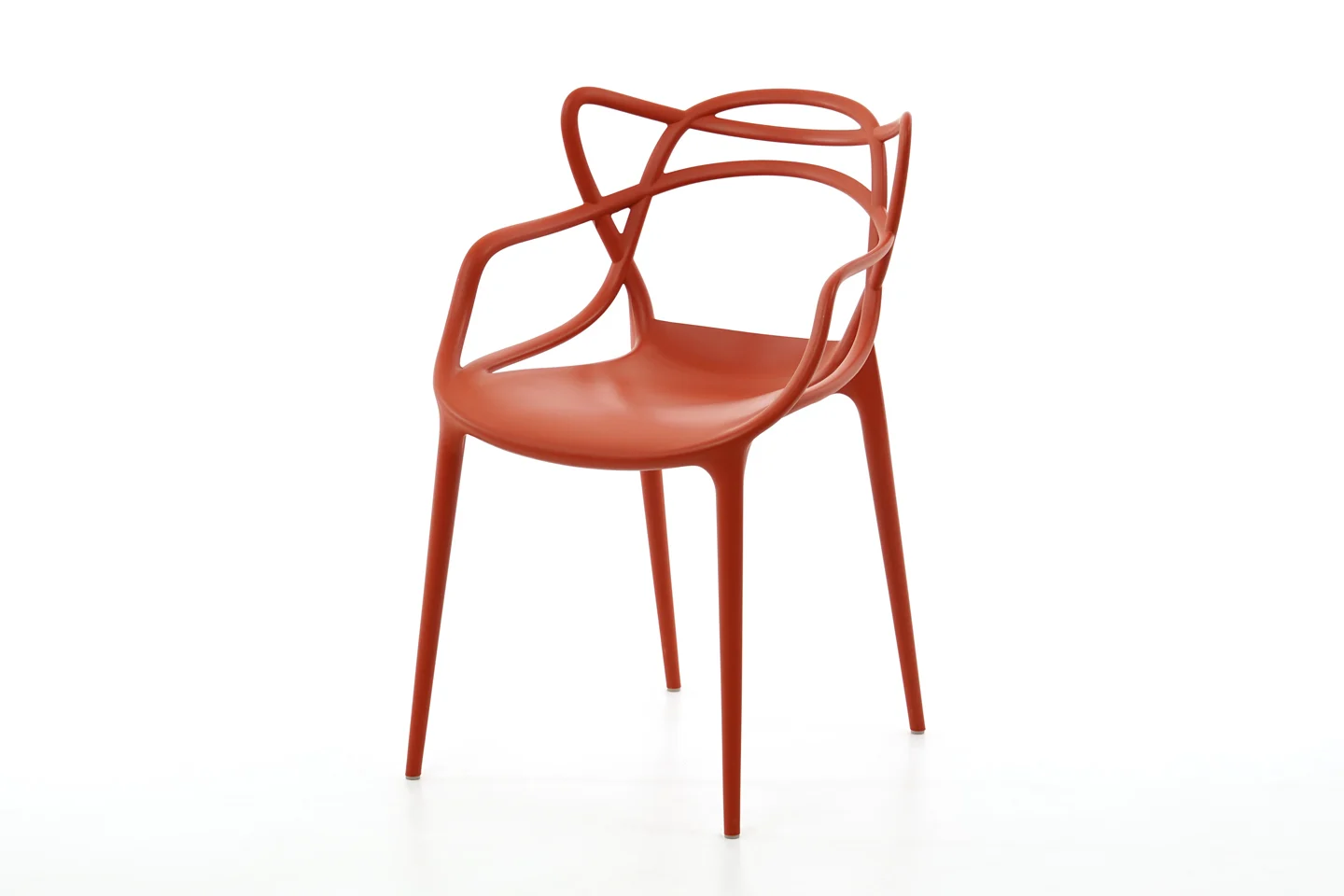 Kartell Masters Besucherstuhl Kunststoff / Rostrot