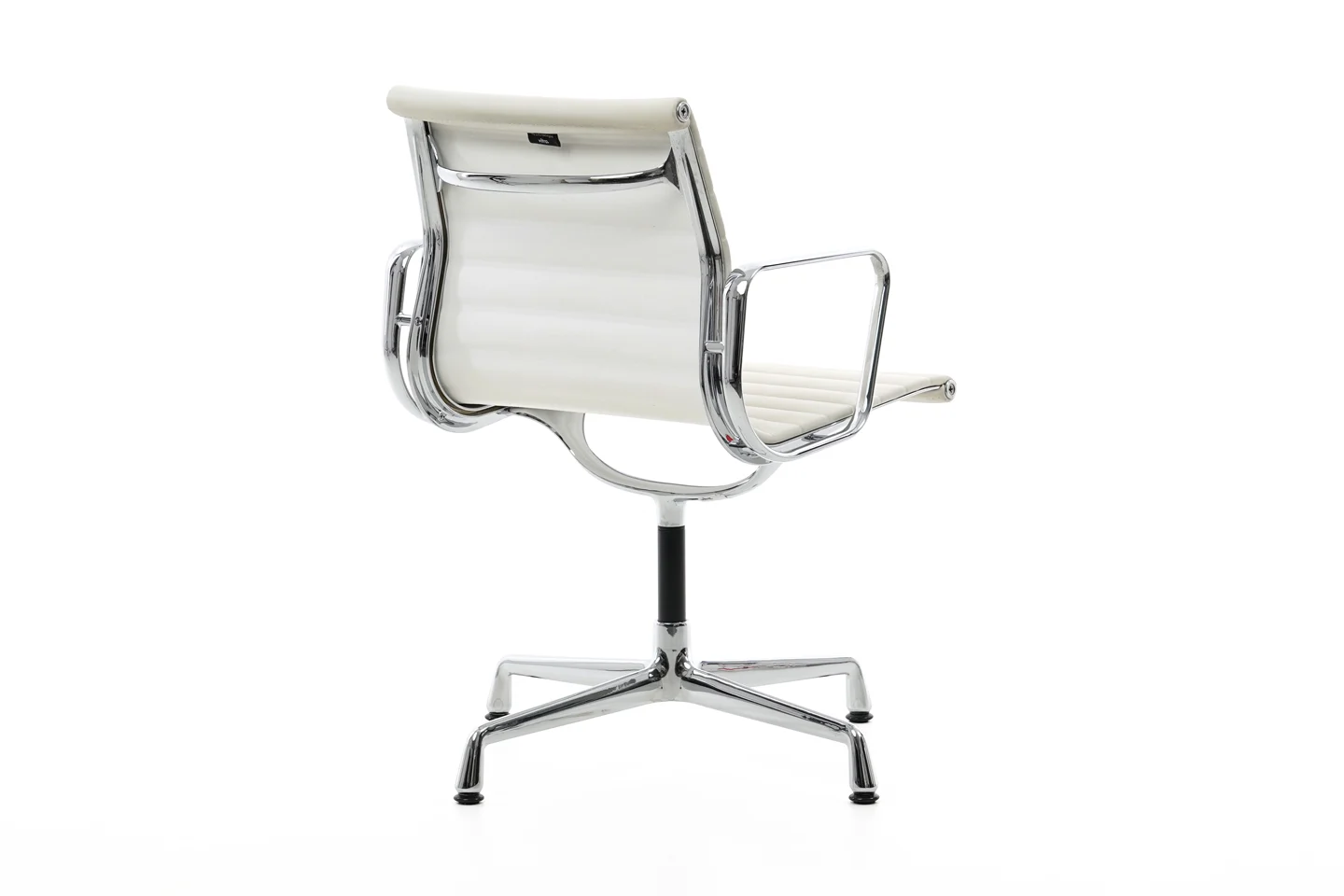 Vitra 108 Leder / Weiß / Hellgrau *drehbar*