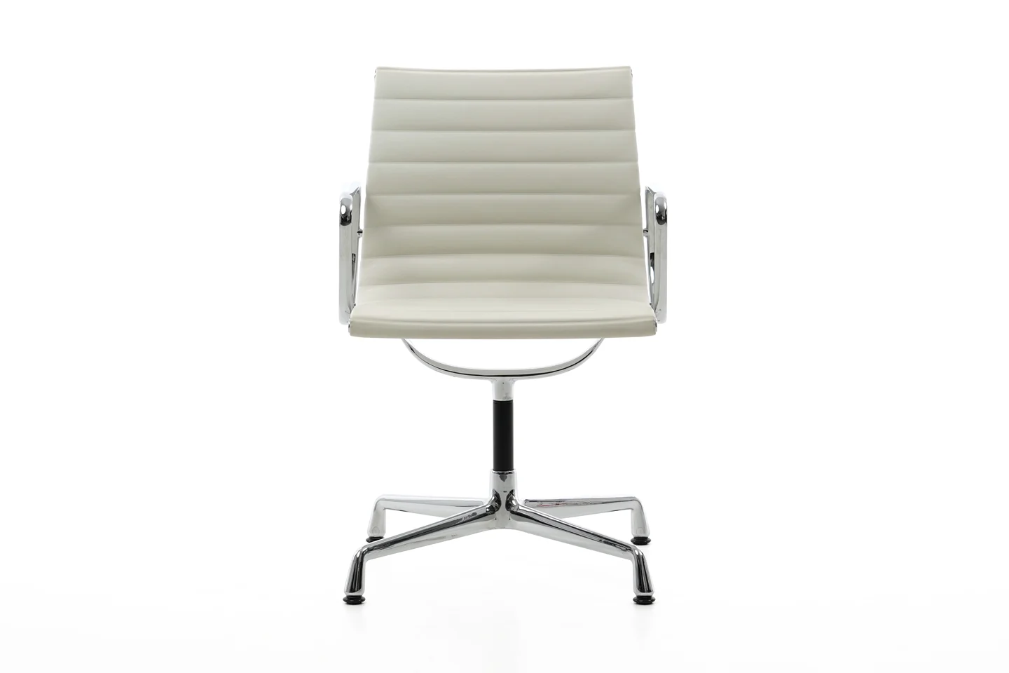 Vitra 108 Leder / Weiß / Hellgrau *drehbar*