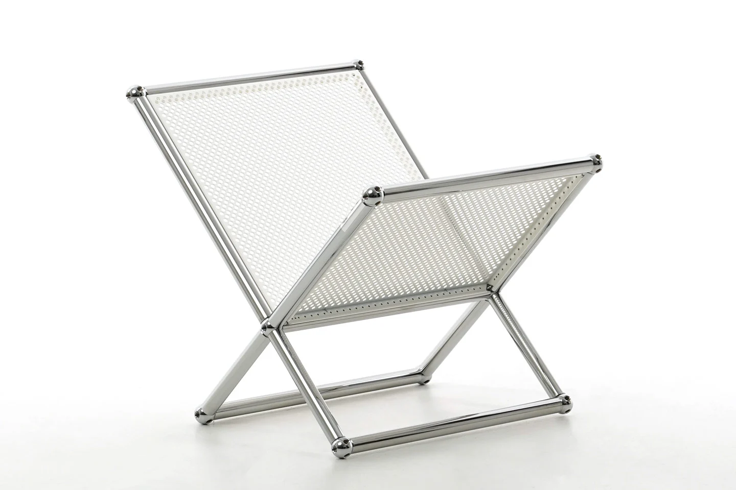 USM Haller Zeitungsständer Perforiert / Reinweiß RAL 9010