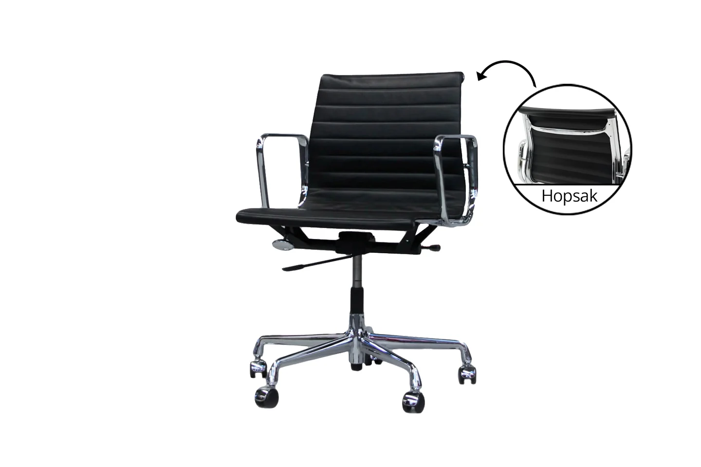 Vitra EA 117 Leder / Schwarz