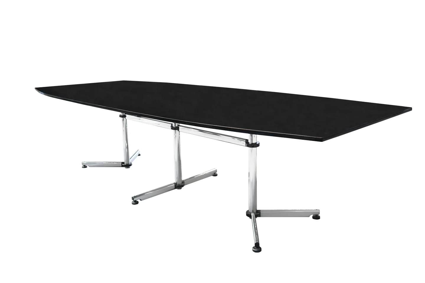 USM Kitos Konferenztisch Granit / Schwarz 300 x 125 cm