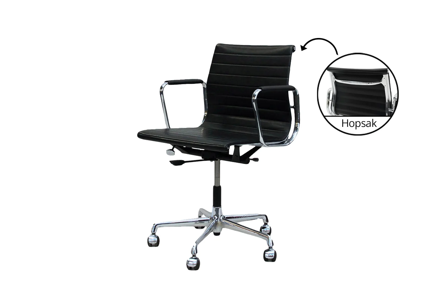 Vitra EA 117 Leder / Schwarz
