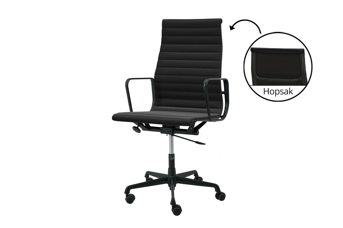 Vitra EA 119 Leder / Schwarz