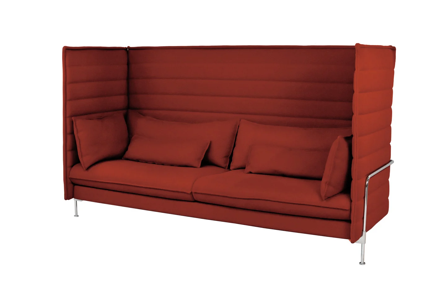 Vitra Alcove Highback Three-Seater Stoff / Braun
