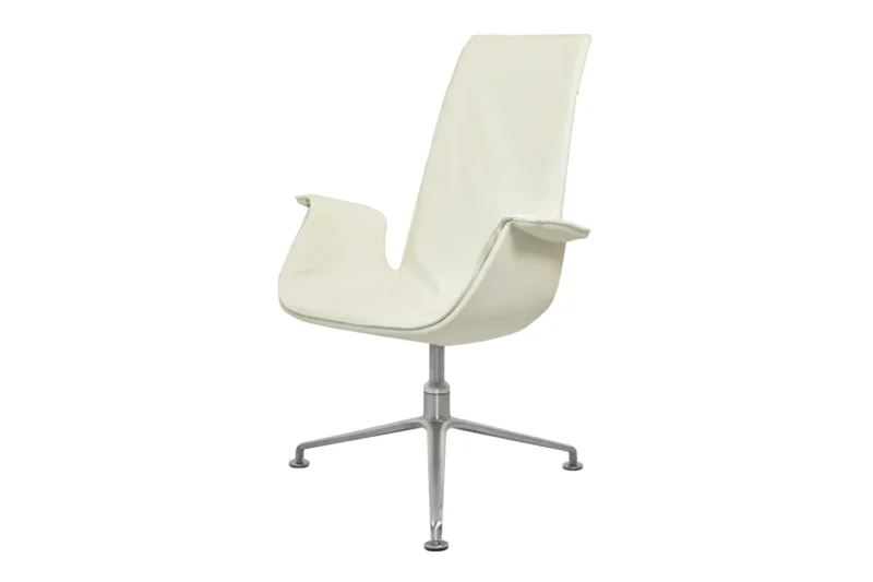 Walter Knoll FK 6725 Tulip Stuhl Leder / Hellbeige / Creme