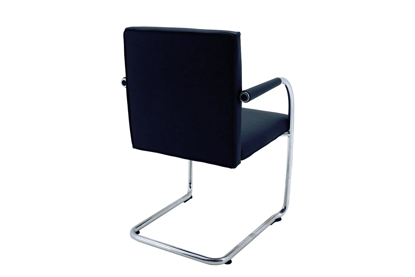 Vitra VisaSoft Freischwinger Leder / Dunkeblau *stapelbar*
