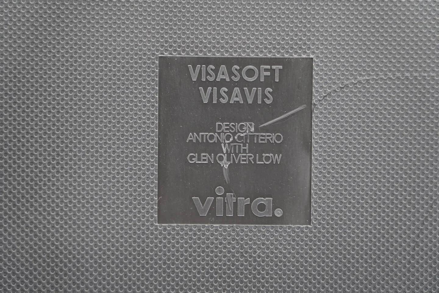 Vitra VisaSoft Freischwinger Leder / Dunkeblau *stapelbar*