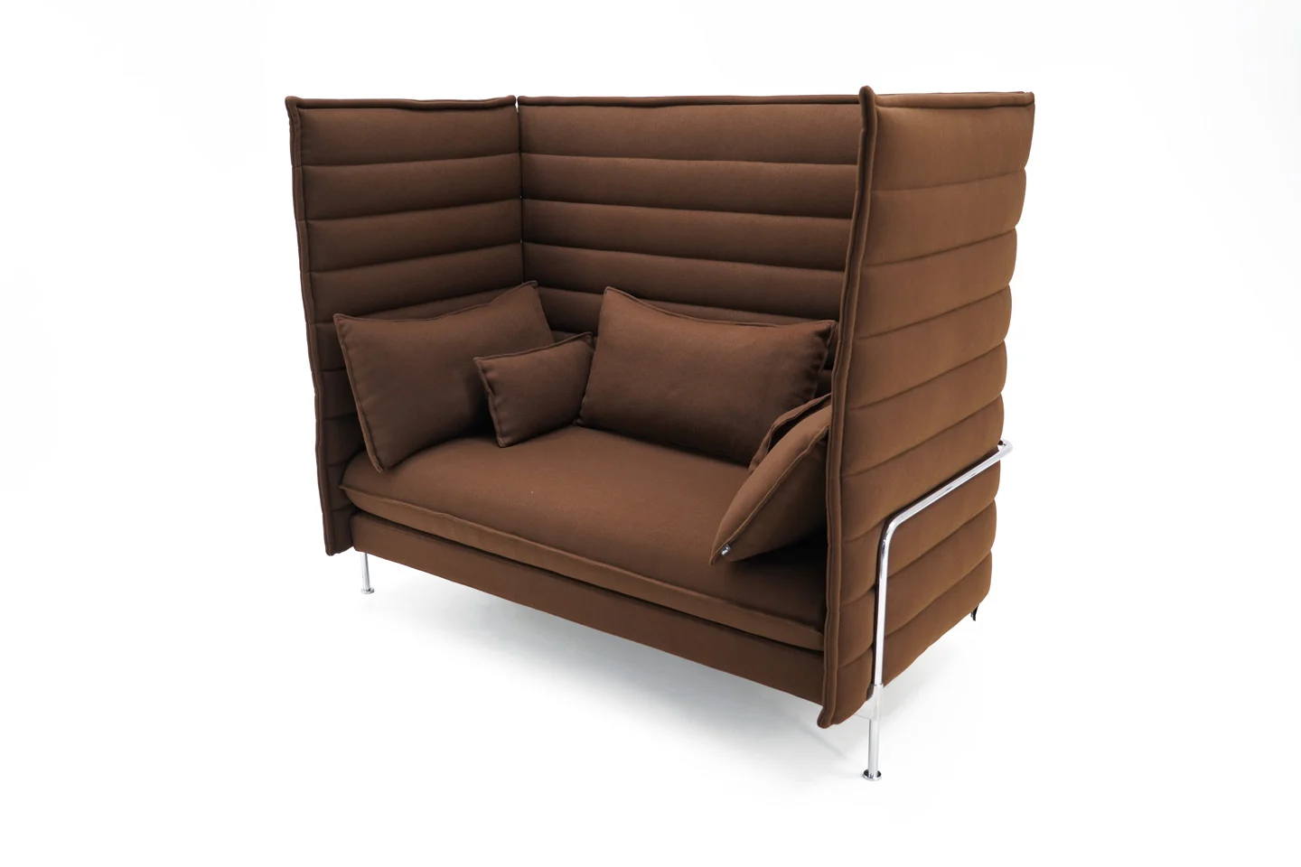 Vitra Alcove Highback Two-Seater Stoff / Braun