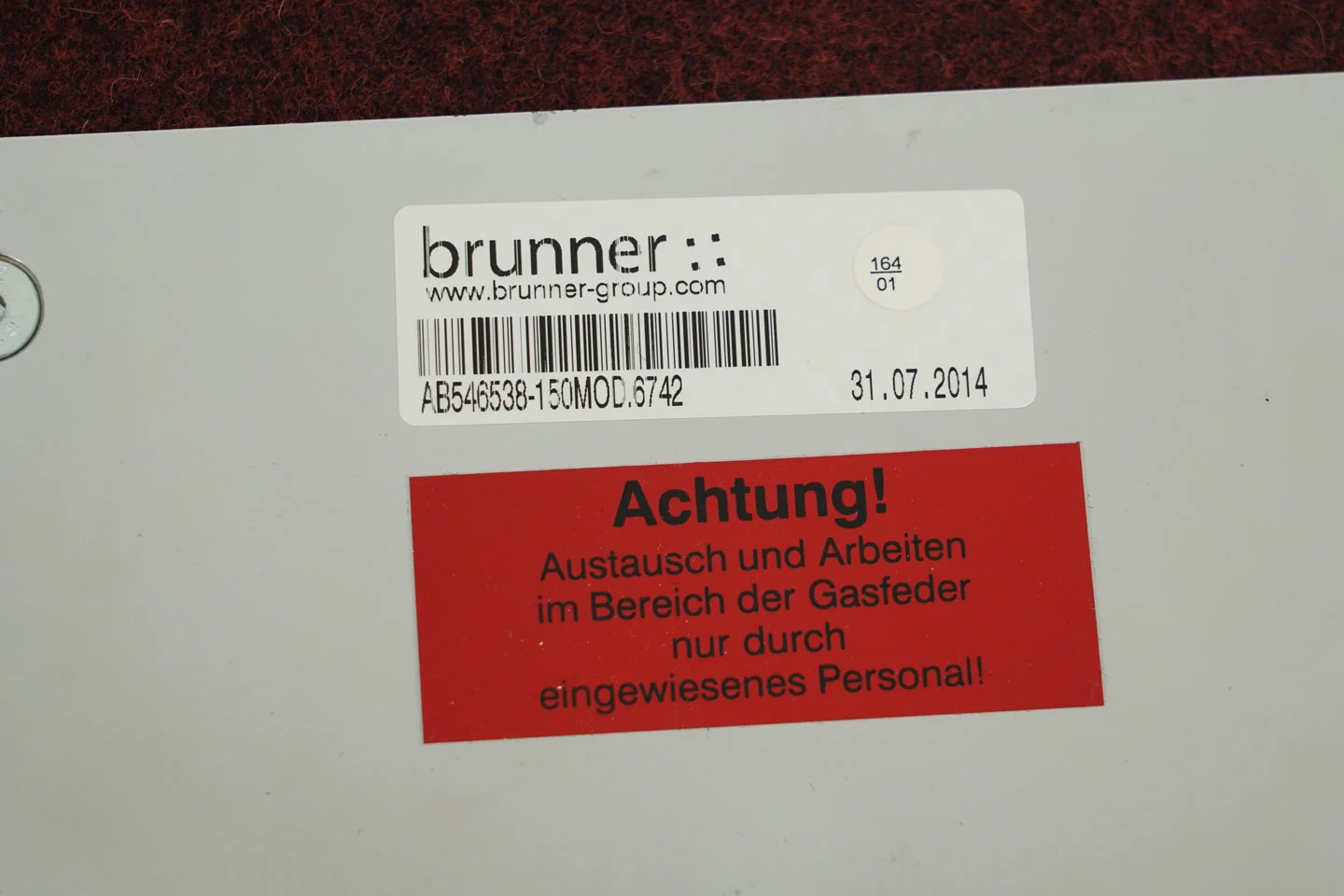 Brunner Fina Lounge Stoff / Dunkelrot / Braun