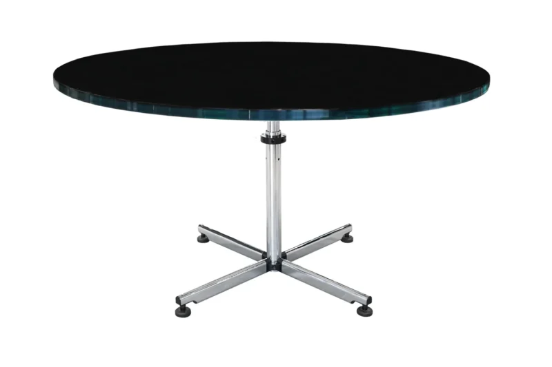 USM Kitos Besprechungstisch Glas / Schwarz Ø 150 cm