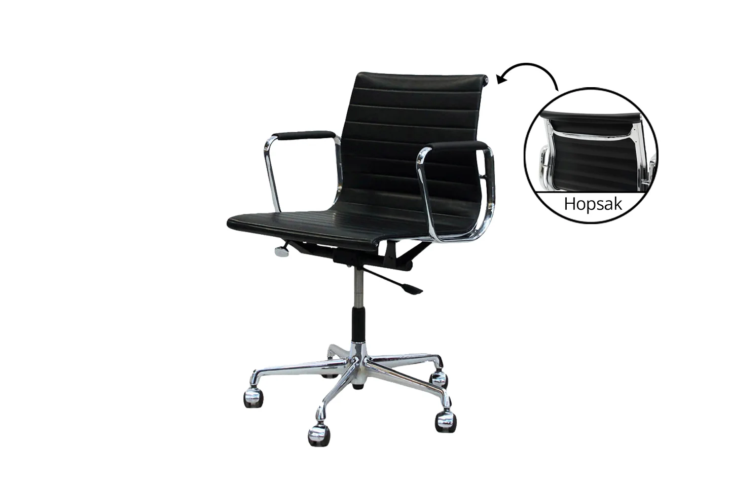 Vitra EA 117 Leder / Schwarz