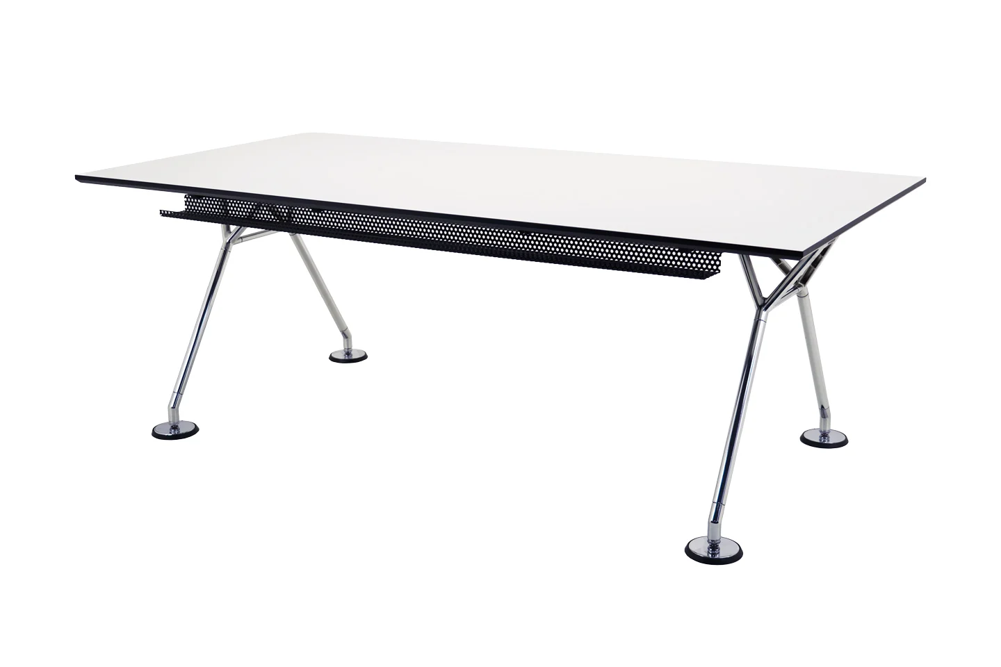 Tecno Nomos Schreibtisch Kunstharz / Weiß 200 x 100 cm