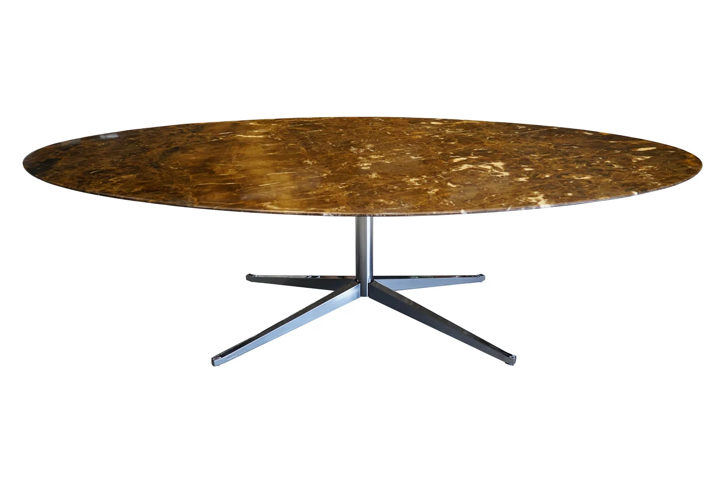 Knoll Florence Konferenztisch Marmor / Braun / Weiß 243 x 136 cm