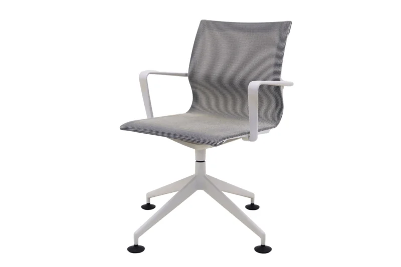 Vitra Physix Conference Konferenzstuhl FleeceNet / Weiß / Grau