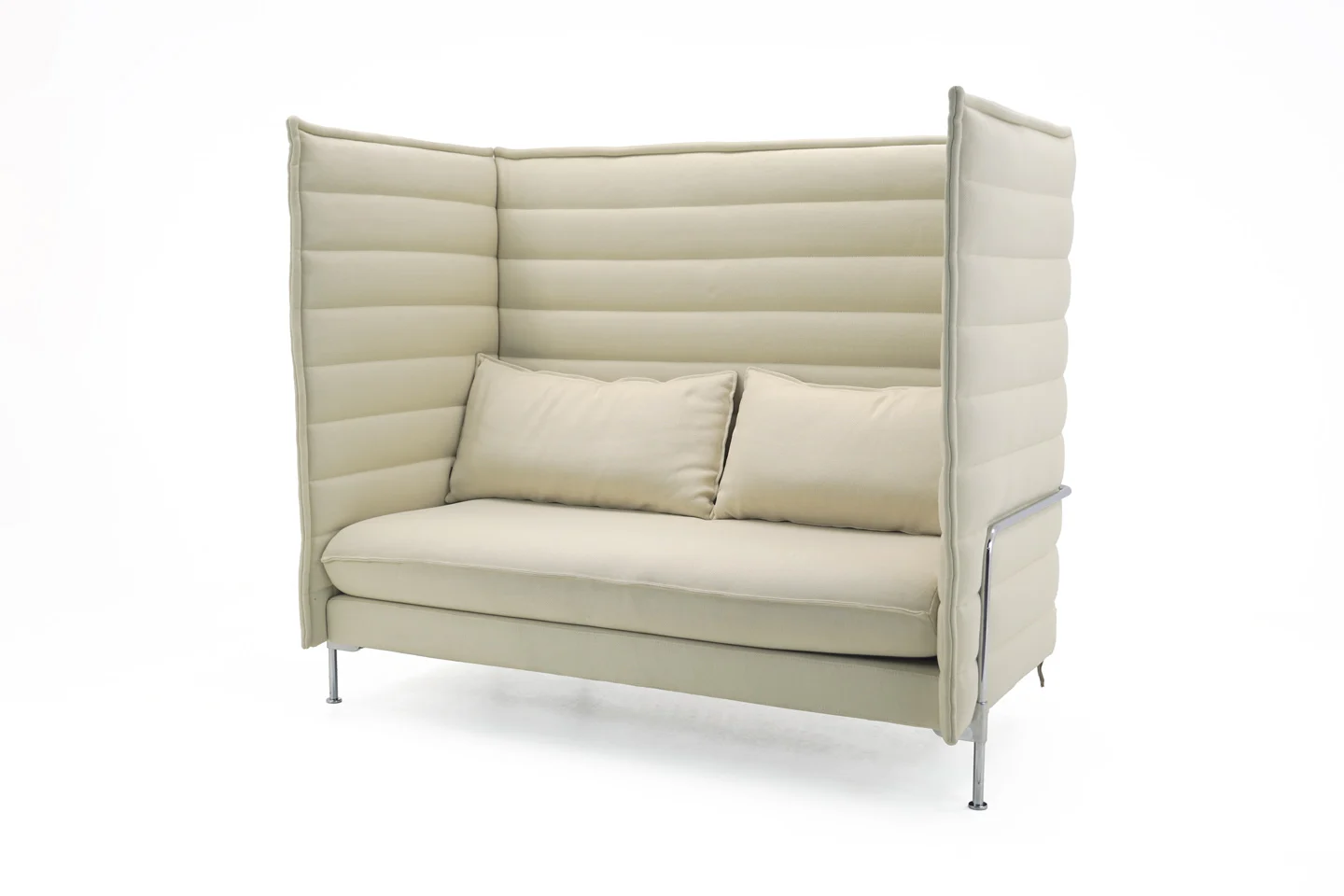 Vitra Alcove Highback Two-Seater Stoff / Beige