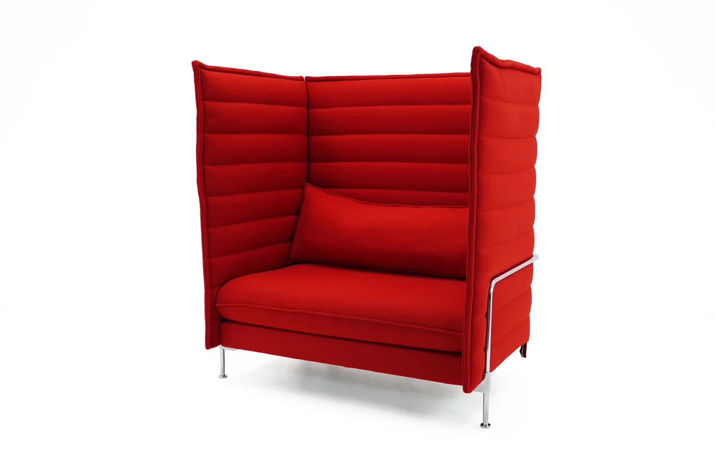Vitra Alcove Highback Love Seat Stoff / Rot