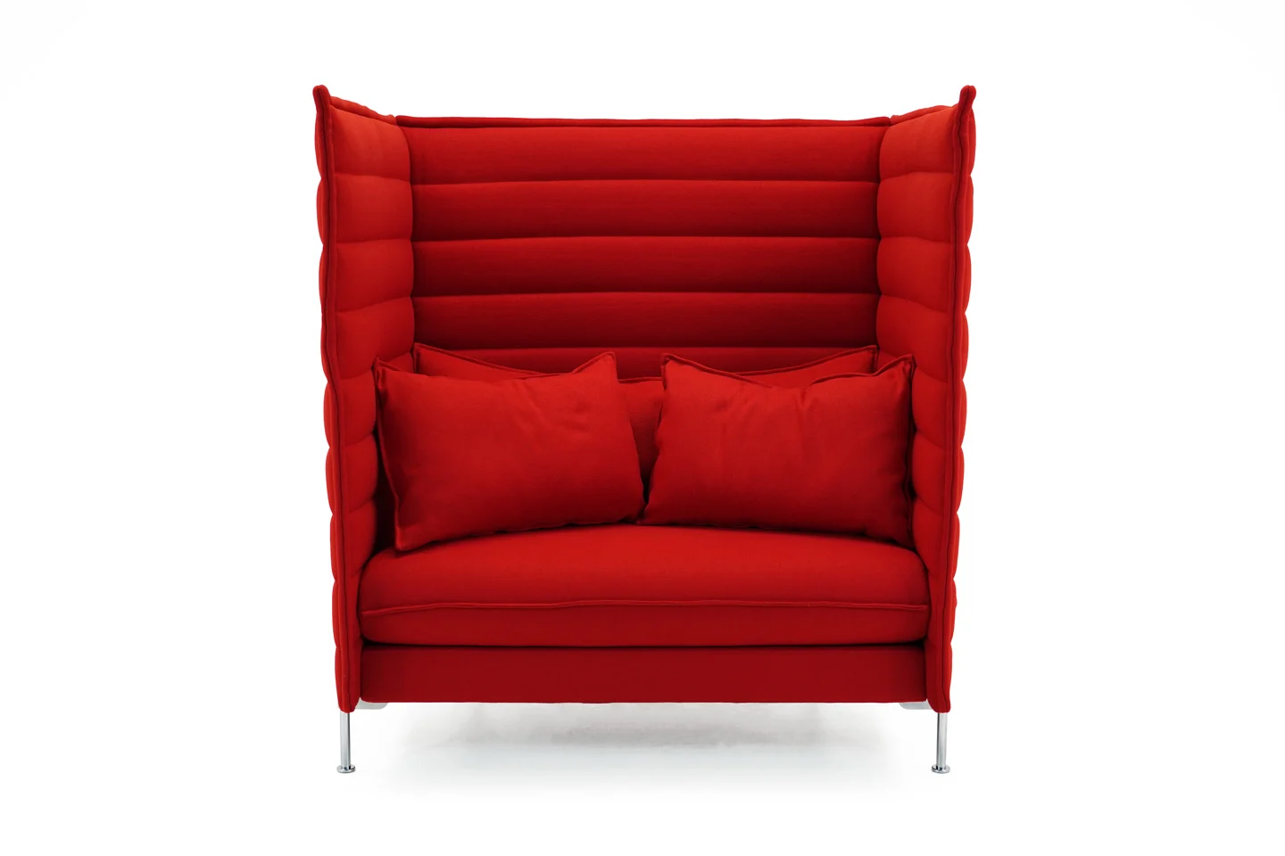 Vitra Alcove Highback Love Seat Stoff / Rot