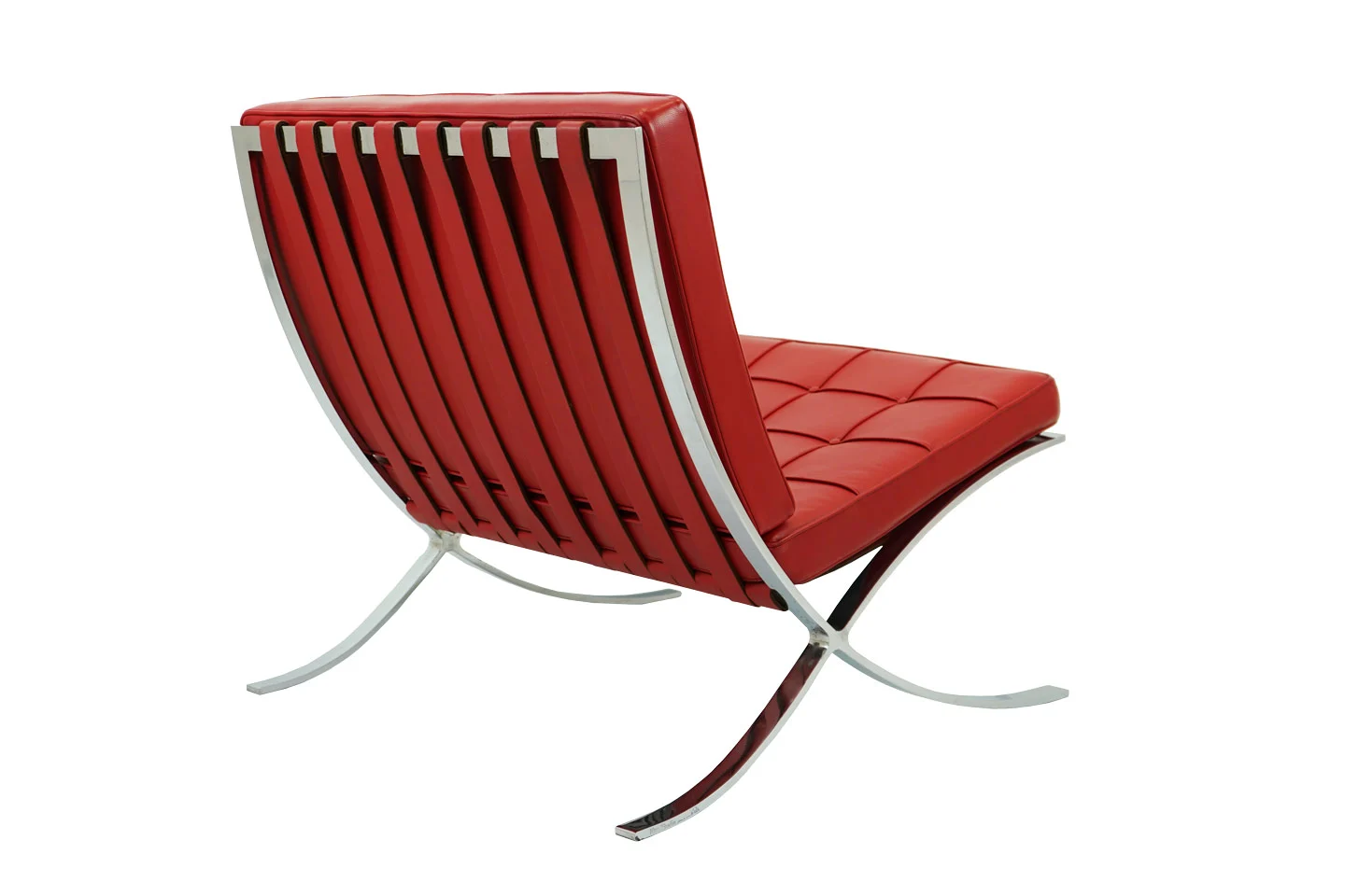 Knoll International Barcelona Sessel Leder / Rot