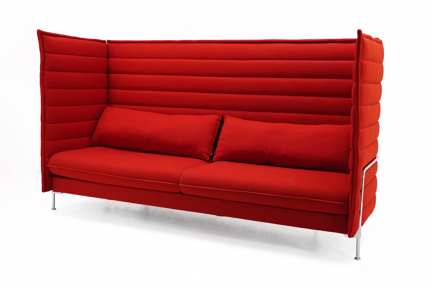 Vitra Alcove Highback Three-Seater Stoff / Rot