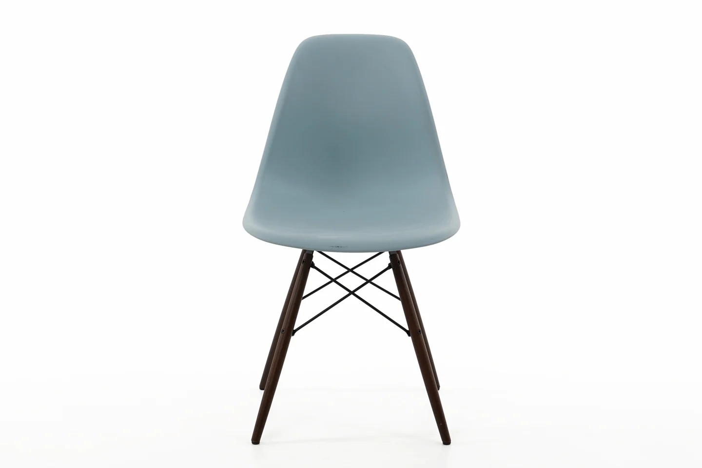 Vitra Eames Plastic Side Chair DSW Stuhl / Blau / Grau
