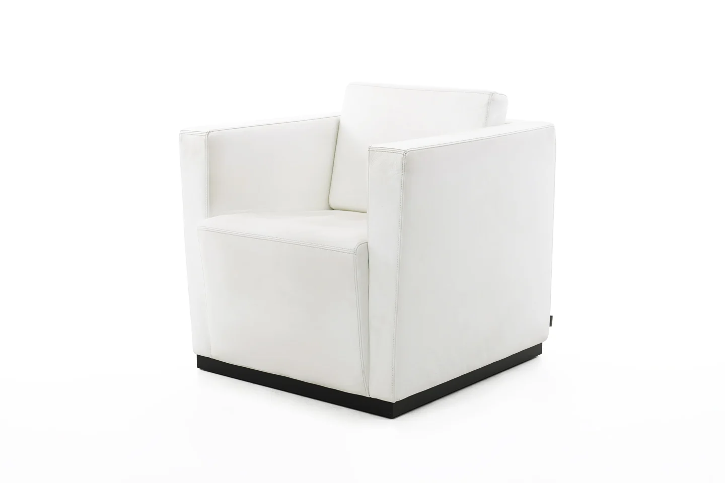 Walter Knoll Sessel Elton Leder / Cremeweiß