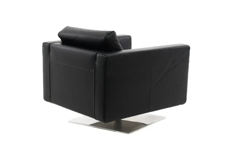 Vitra Park Swivel Armchair Sessel Leder / Schwarz