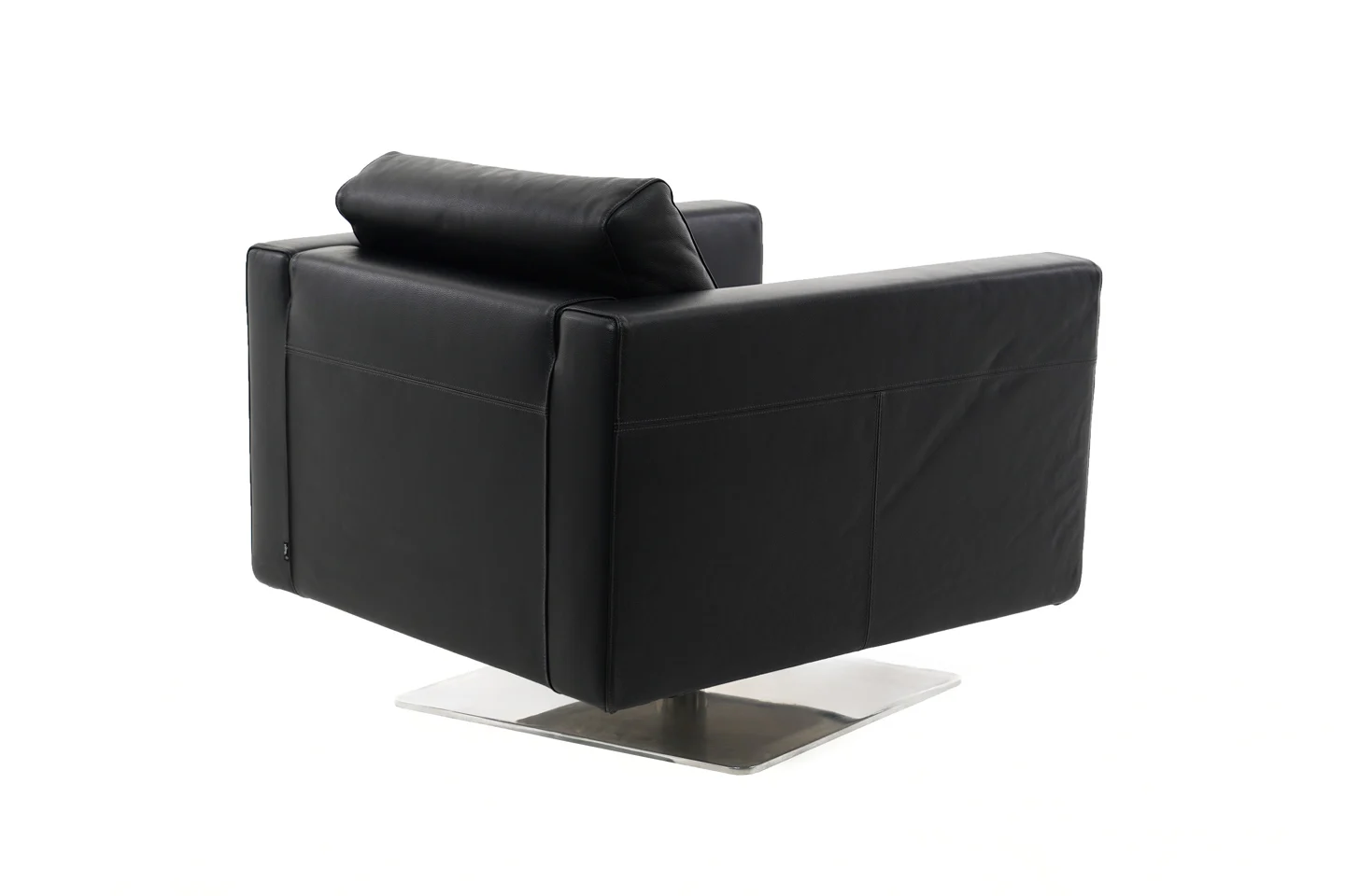 Vitra Park Swivel Armchair Sessel Leder / Schwarz – Bild 2