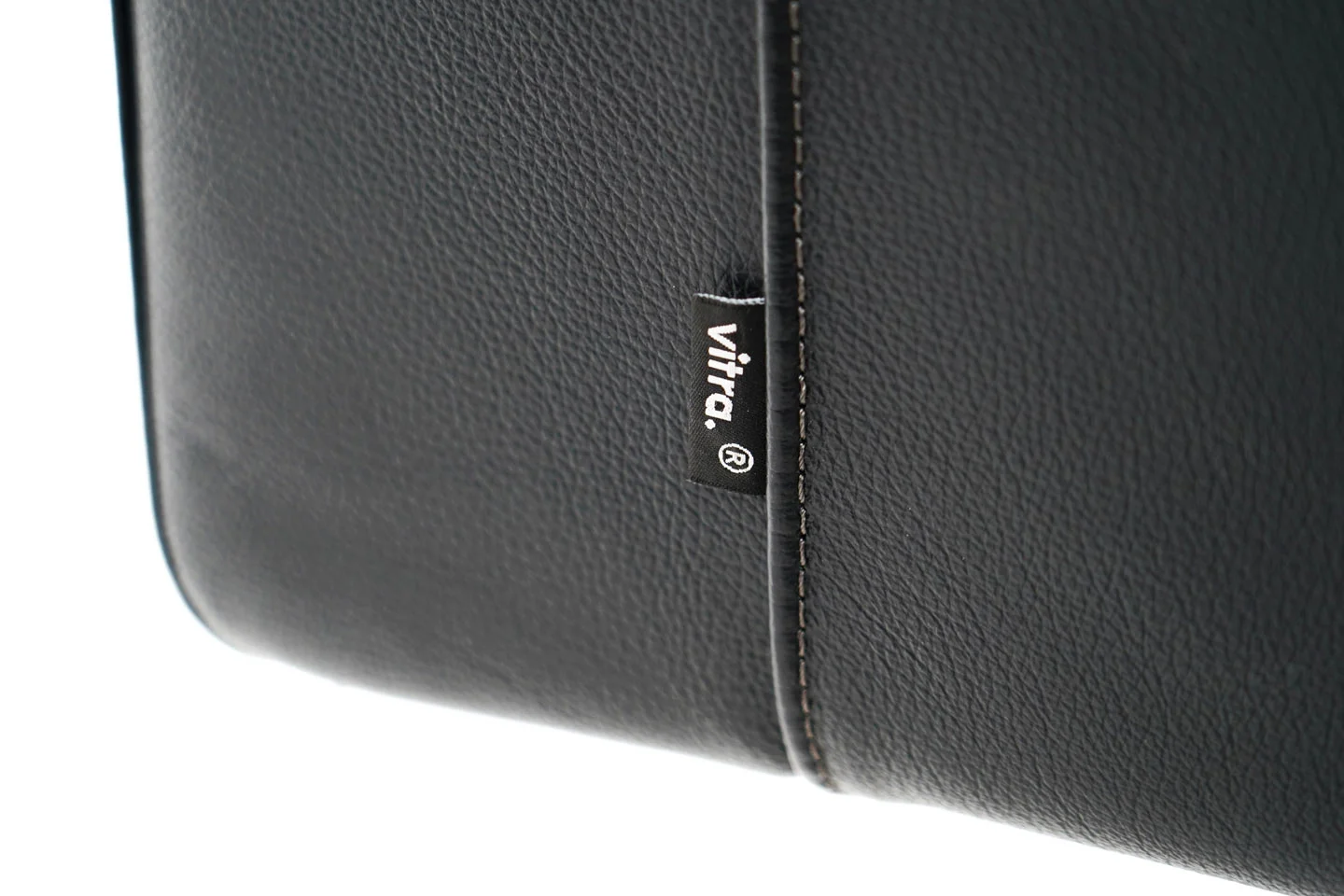 Vitra Park Swivel Armchair Sessel Leder / Schwarz – Bild 4