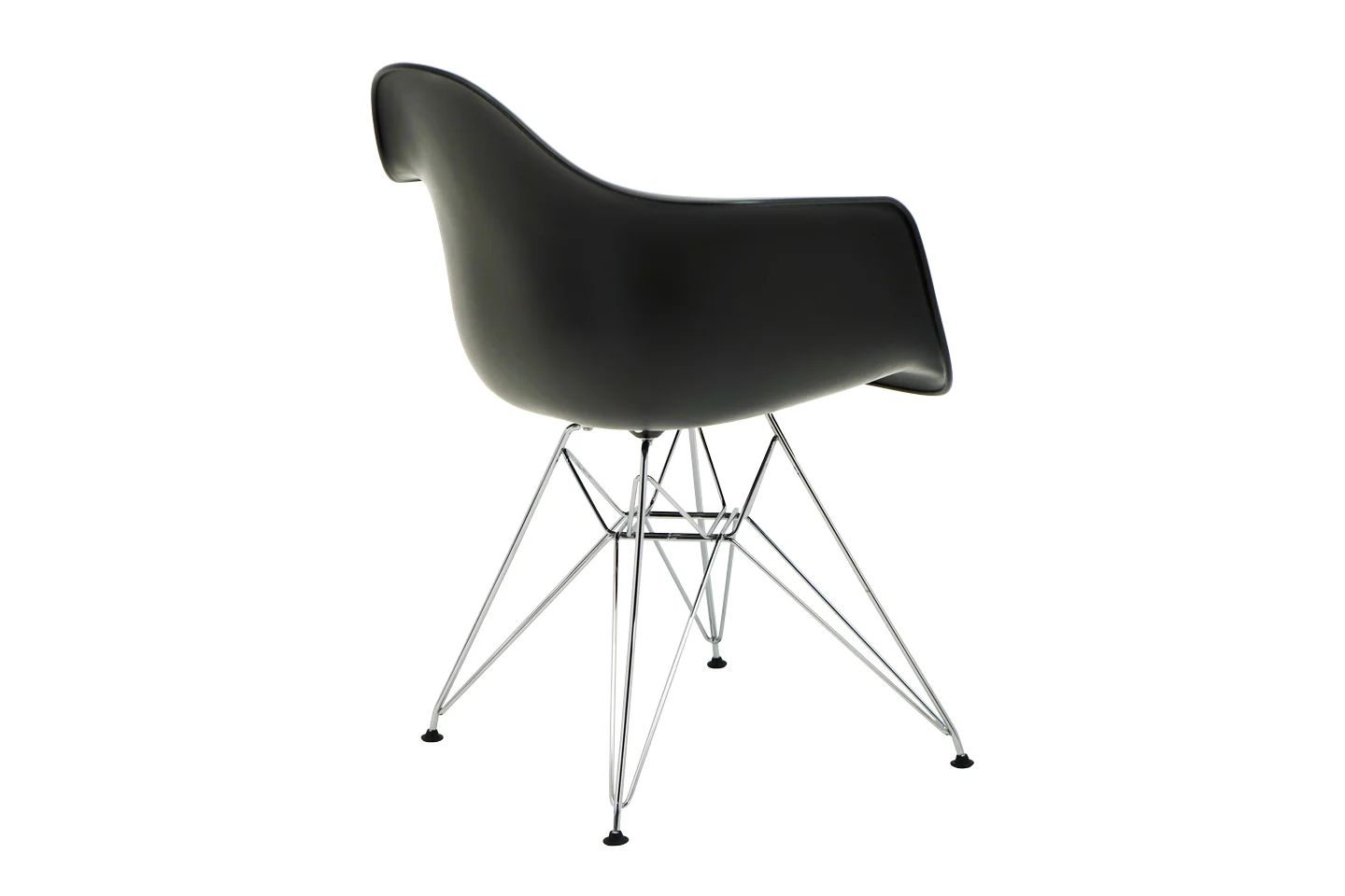Vitra Eames DAR Stuhl Stoff / Dunkelgrau / Schwarz