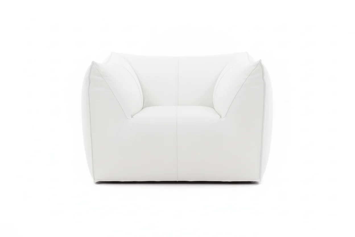 B&B Italia Sessel LE BAMBOLE Leder / Weiß
