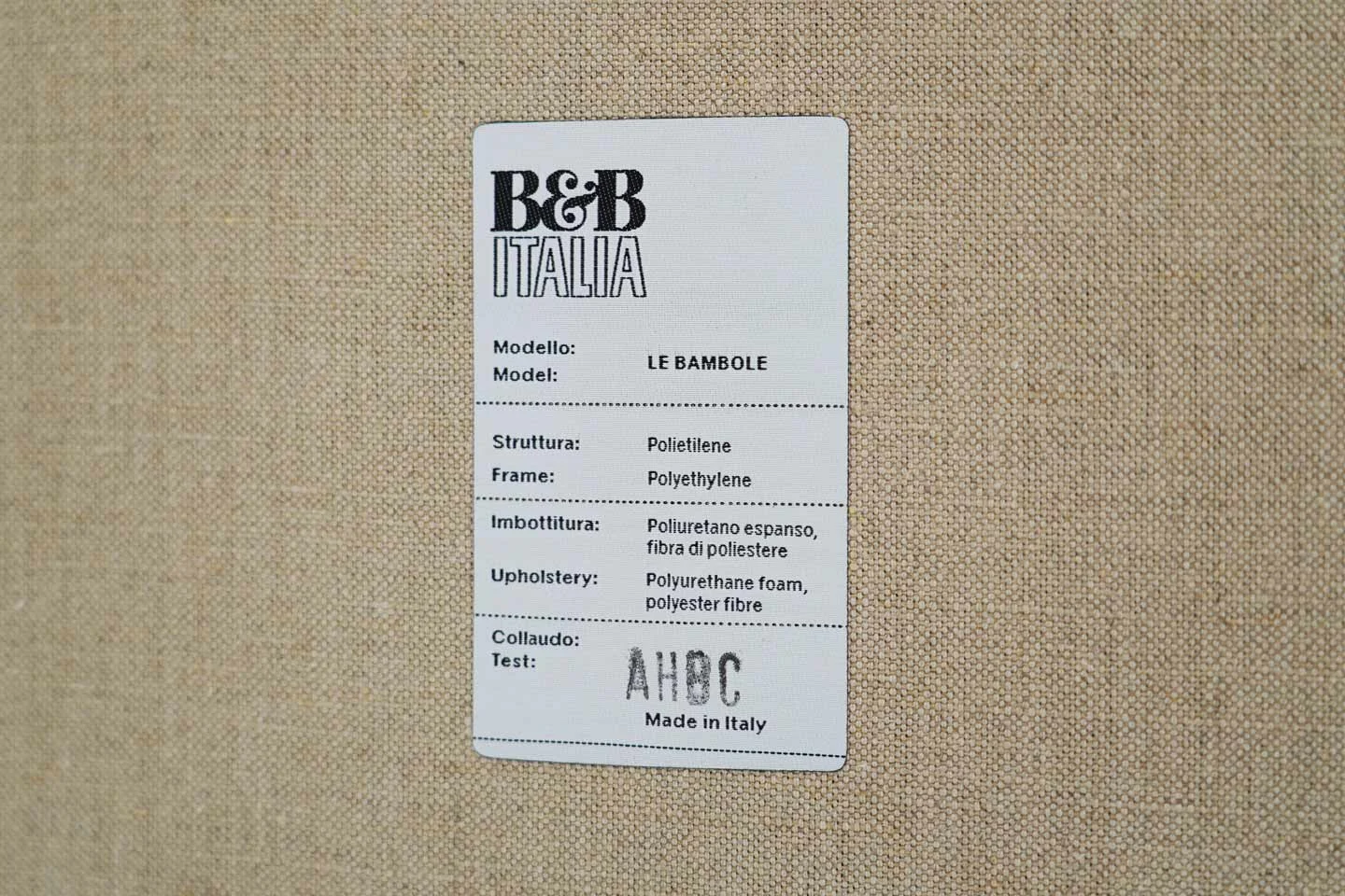 B&B Italia Sessel LE BAMBOLE Leder / Weiß