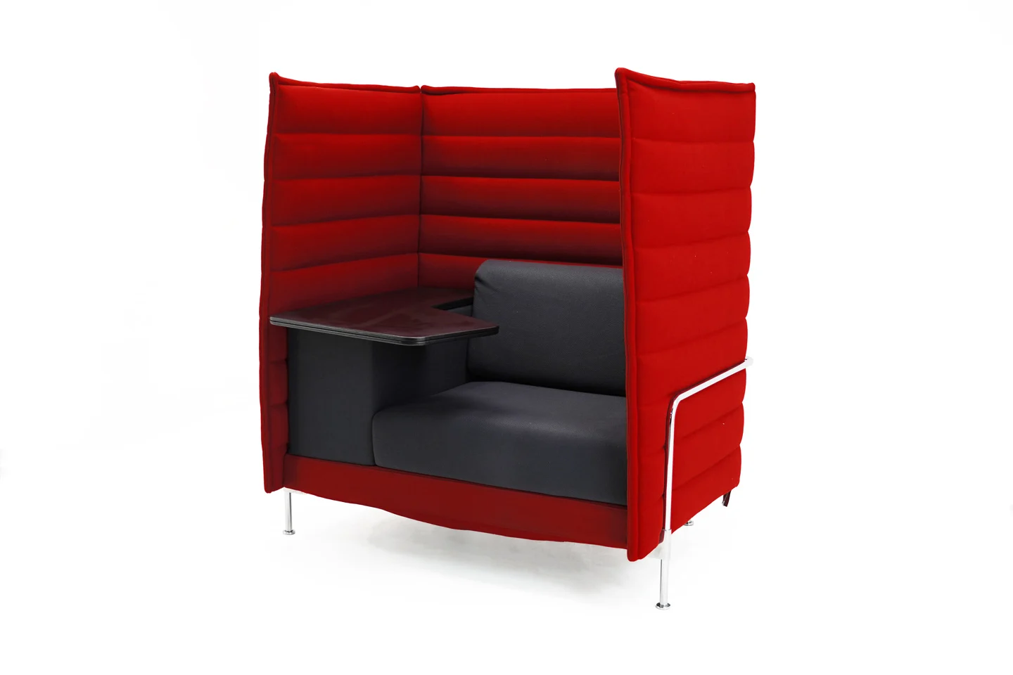Vitra Alcove Work Sofa Stoff / Rot / Grau