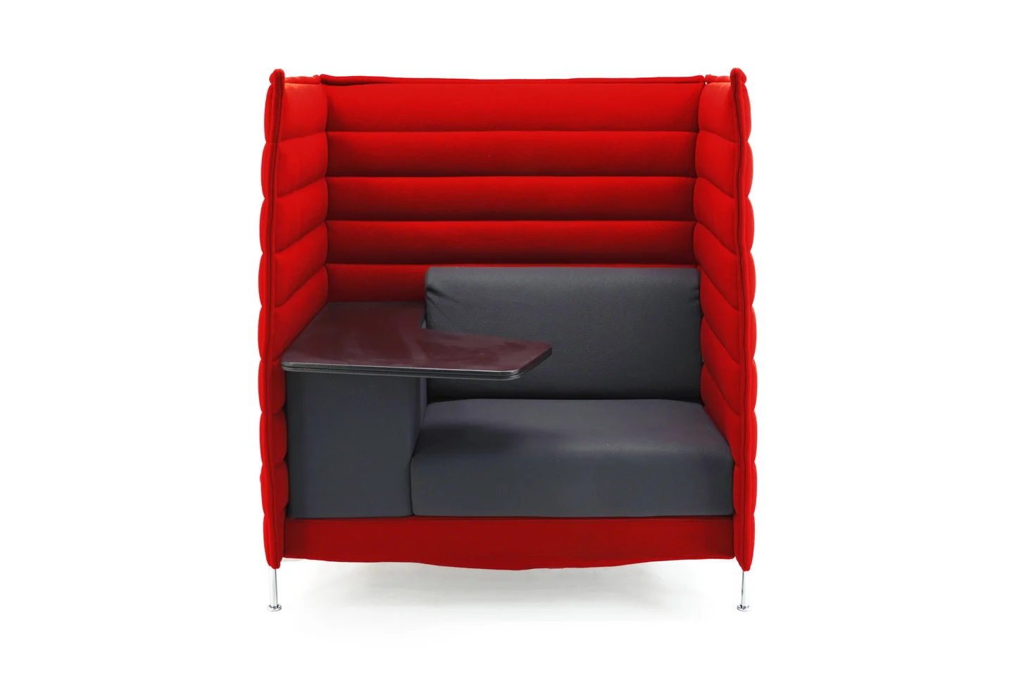 Vitra Alcove Work Sofa Stoff / Rot / Grau