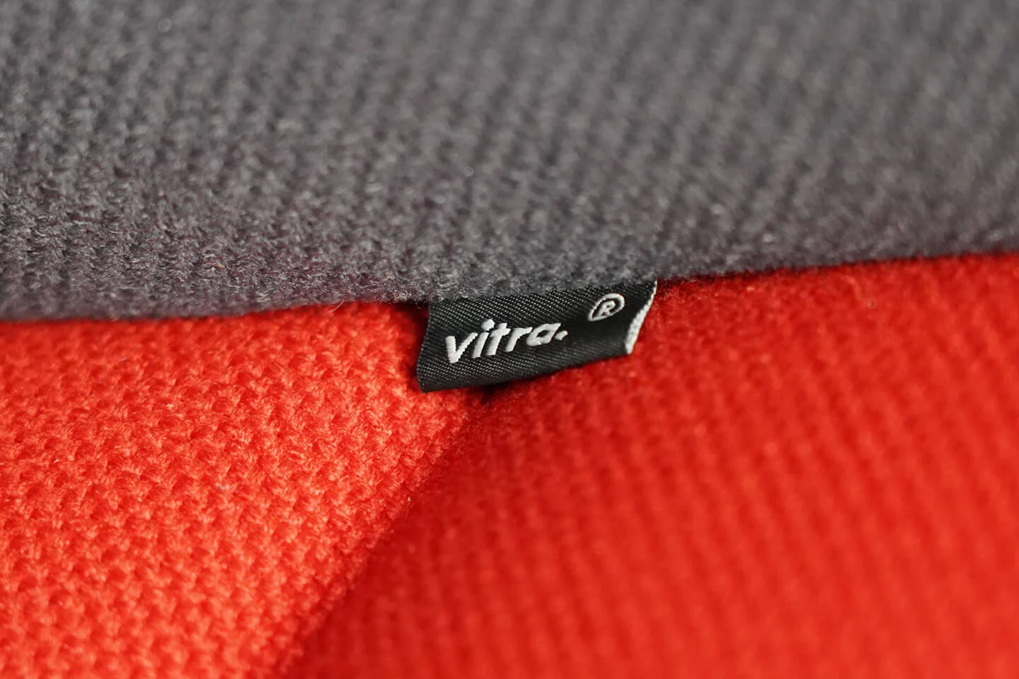 Vitra Alcove Work Sofa Stoff / Rot / Grau