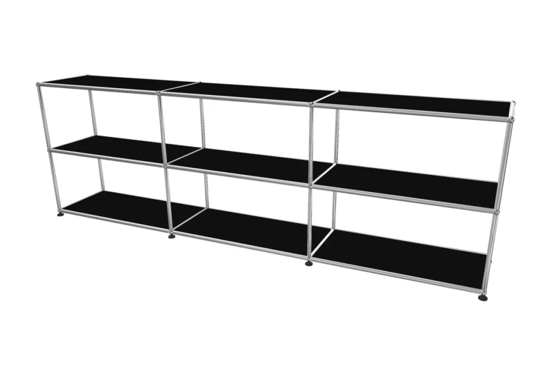 USM Haller Regal / Bücherregal in Breite 225 cm x Tiefe 35 cm