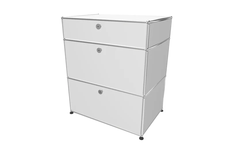 USM Haller Sideboard Reinweiß RAL 9010 Tiefe 50 cm