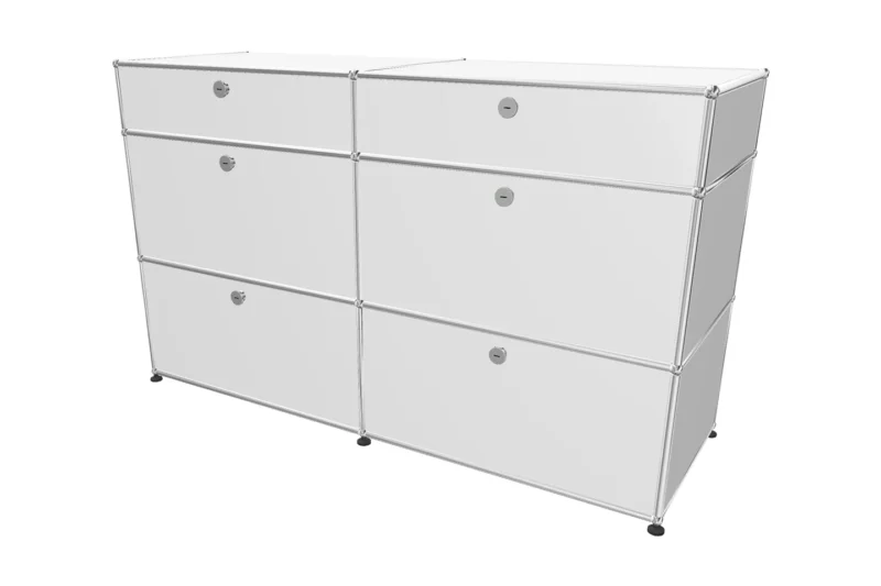 USM Haller Sideboard Reinweiß RAL 9010 Tiefe 50 cm