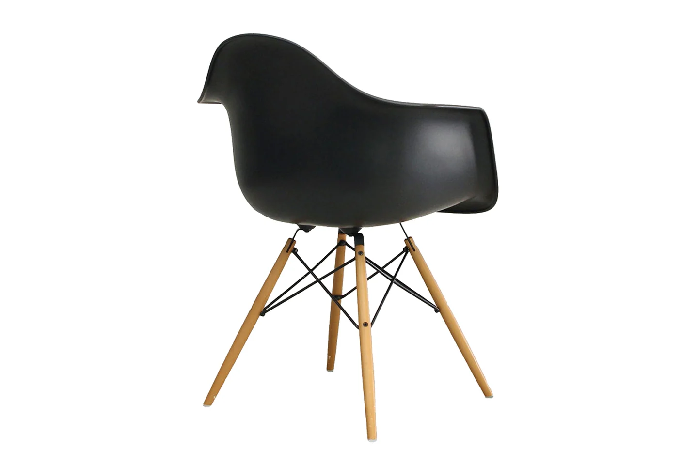 Vitra Eames Plastic Armchair DAW Kunststoff / Dunkelgrau – Bild 3