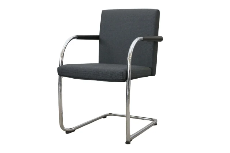 Vitra VisaSoft Freischwinger Stoff / Grau *nicht stapelbar*