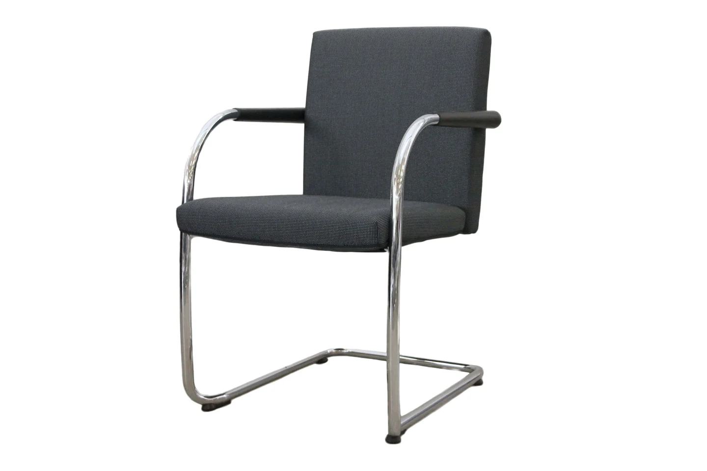 Vitra VisaSoft Freischwinger Stoff / Grau *nicht stapelbar*