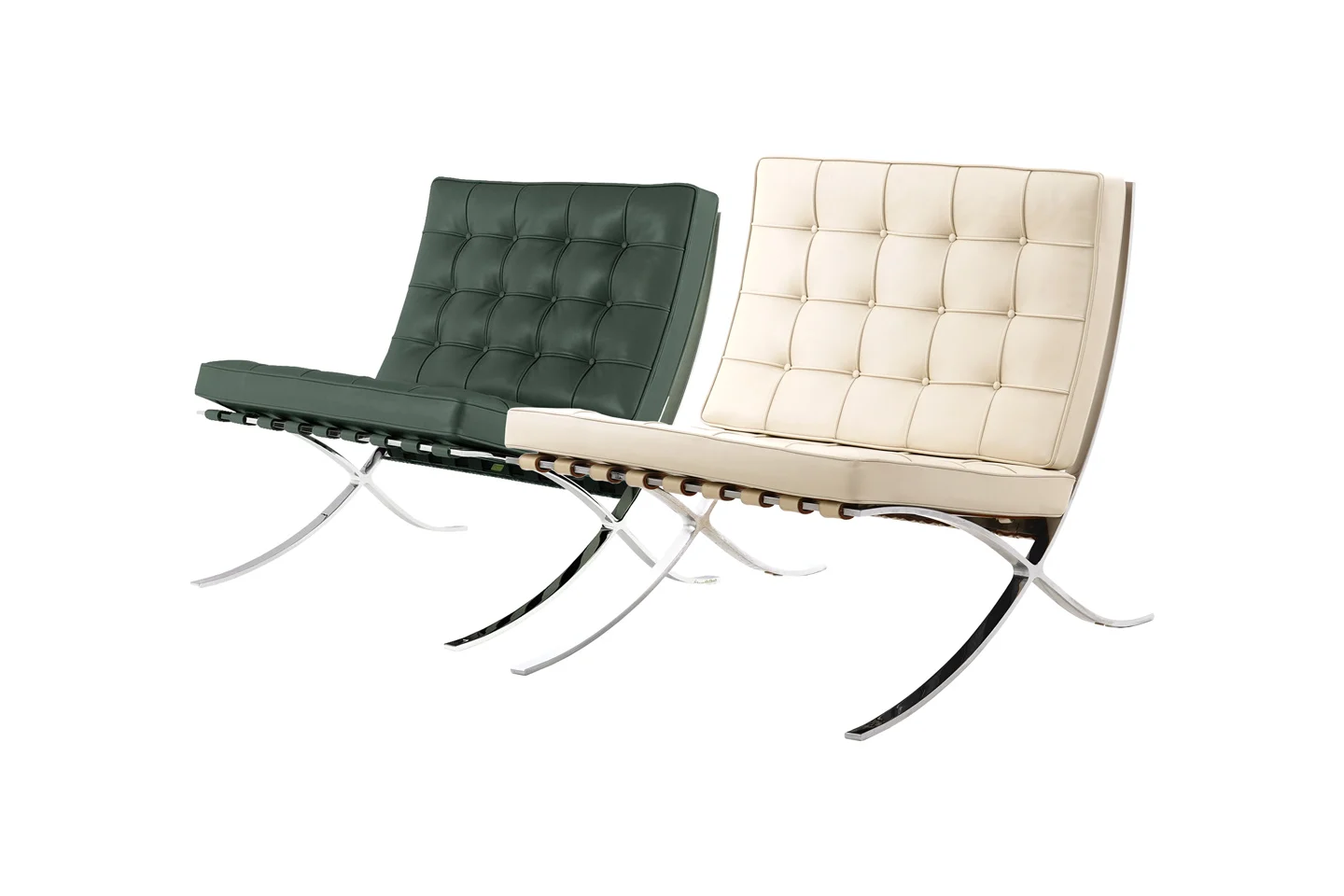 Knoll International Barcelona Chairs in verschiedenen Ausführungen