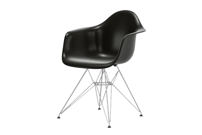 Vitra Eames DAR Stuhl Kunststoff / Schwarz